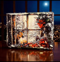 Christmas Deer Winter Wonderland Photo Slate