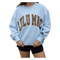 LuLu Mac Sweatshirt Light Blue Leopard