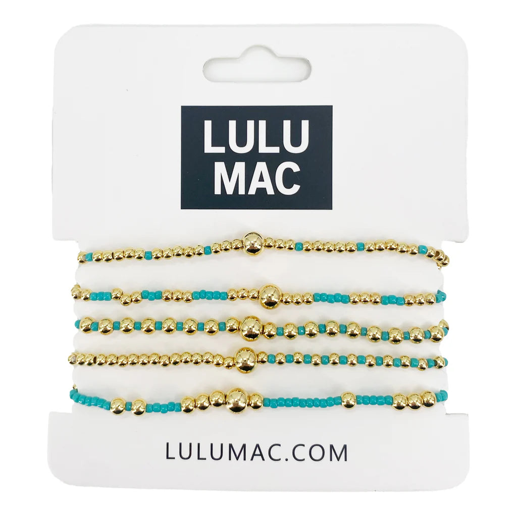 LuLu Mac Bracelet Set Turquoise