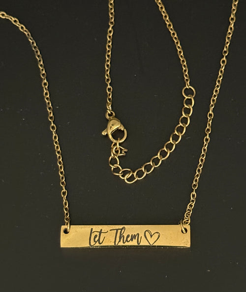 18" Horizontal Bar Necklace