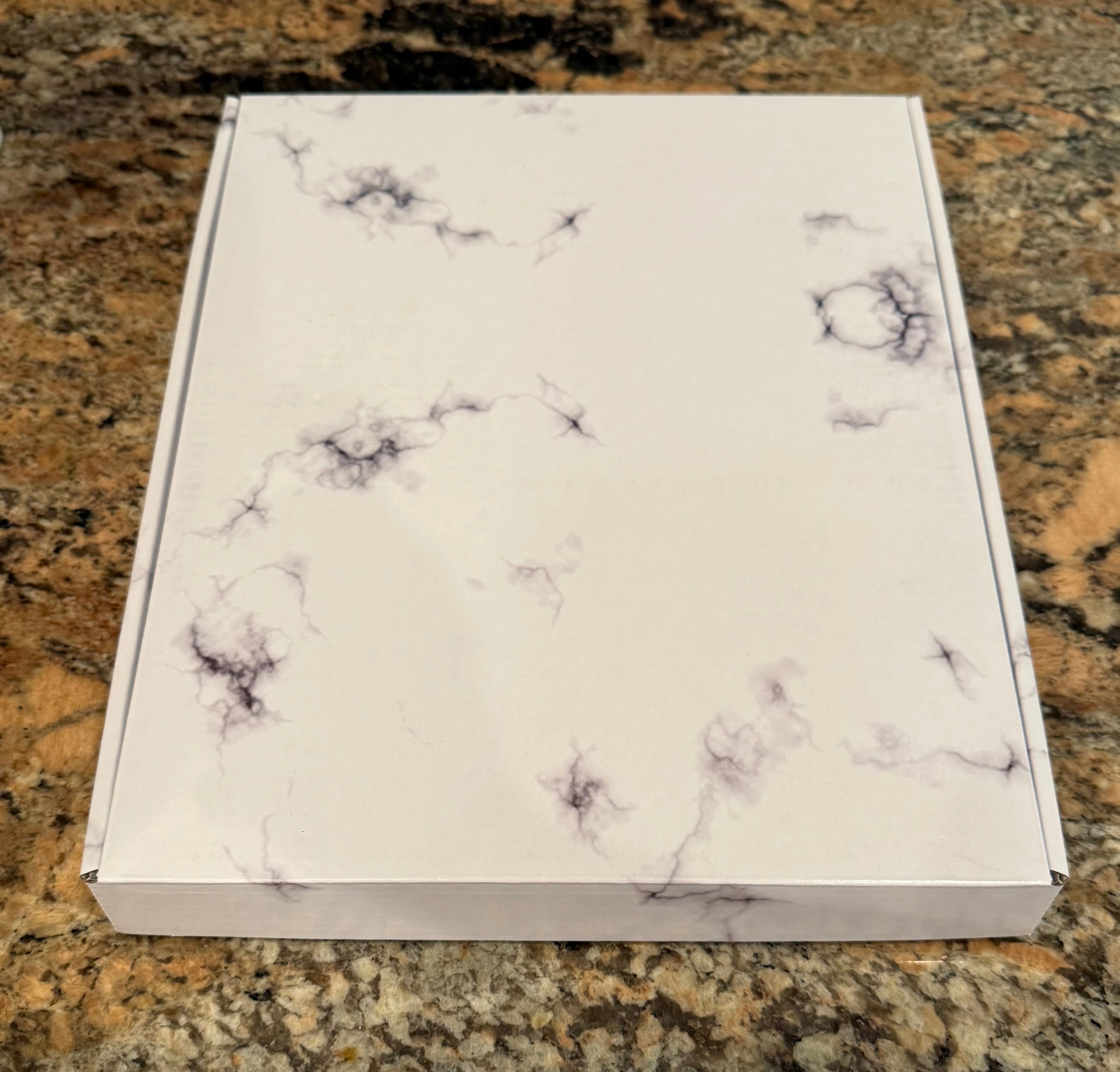 5"x7" Marble and Wood Picture Frame in a Custom Gift Box