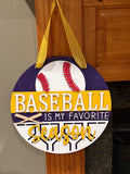 Tigers Baseball Door Hanger