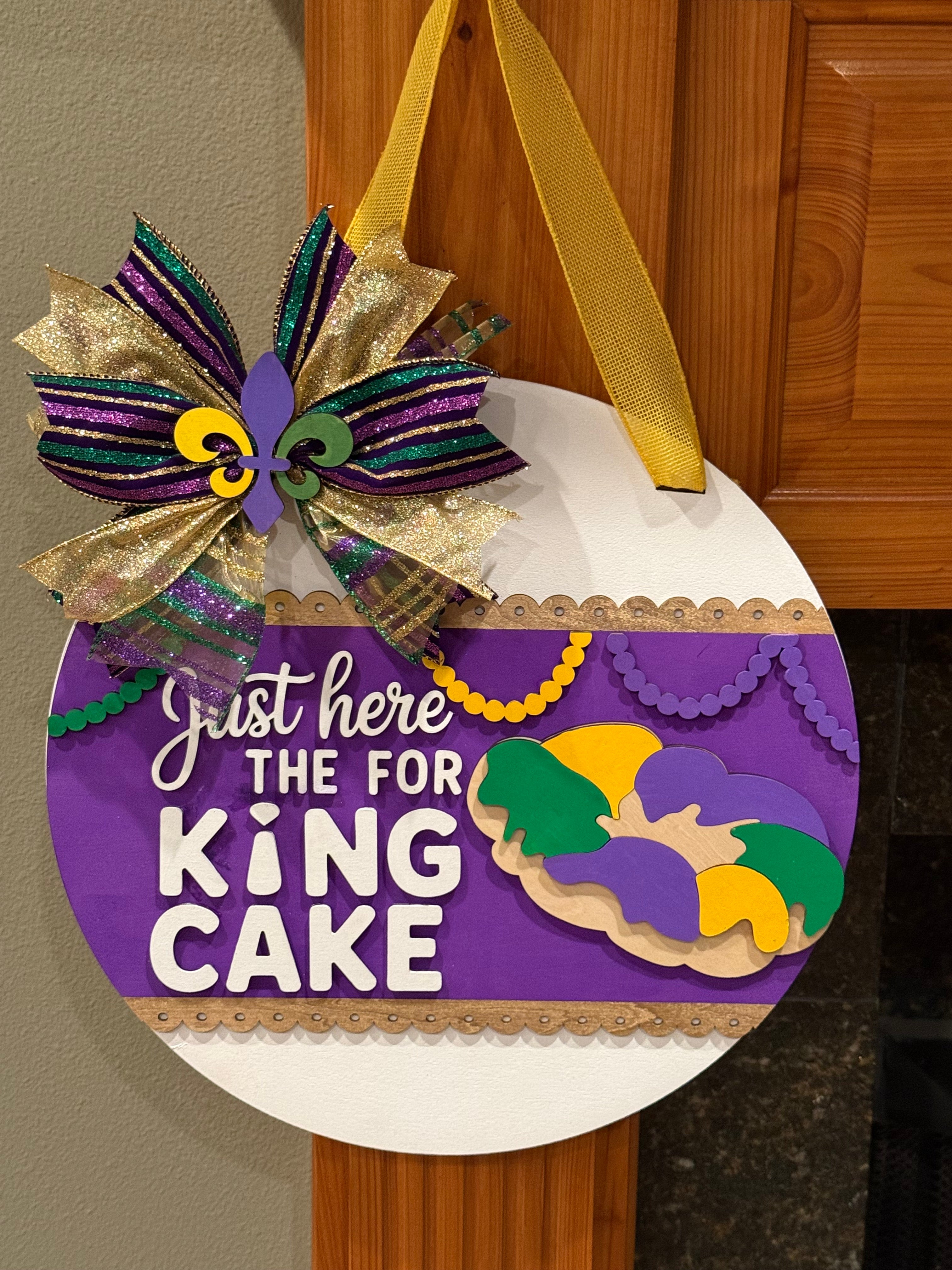 Mardi Gras Door Hanger