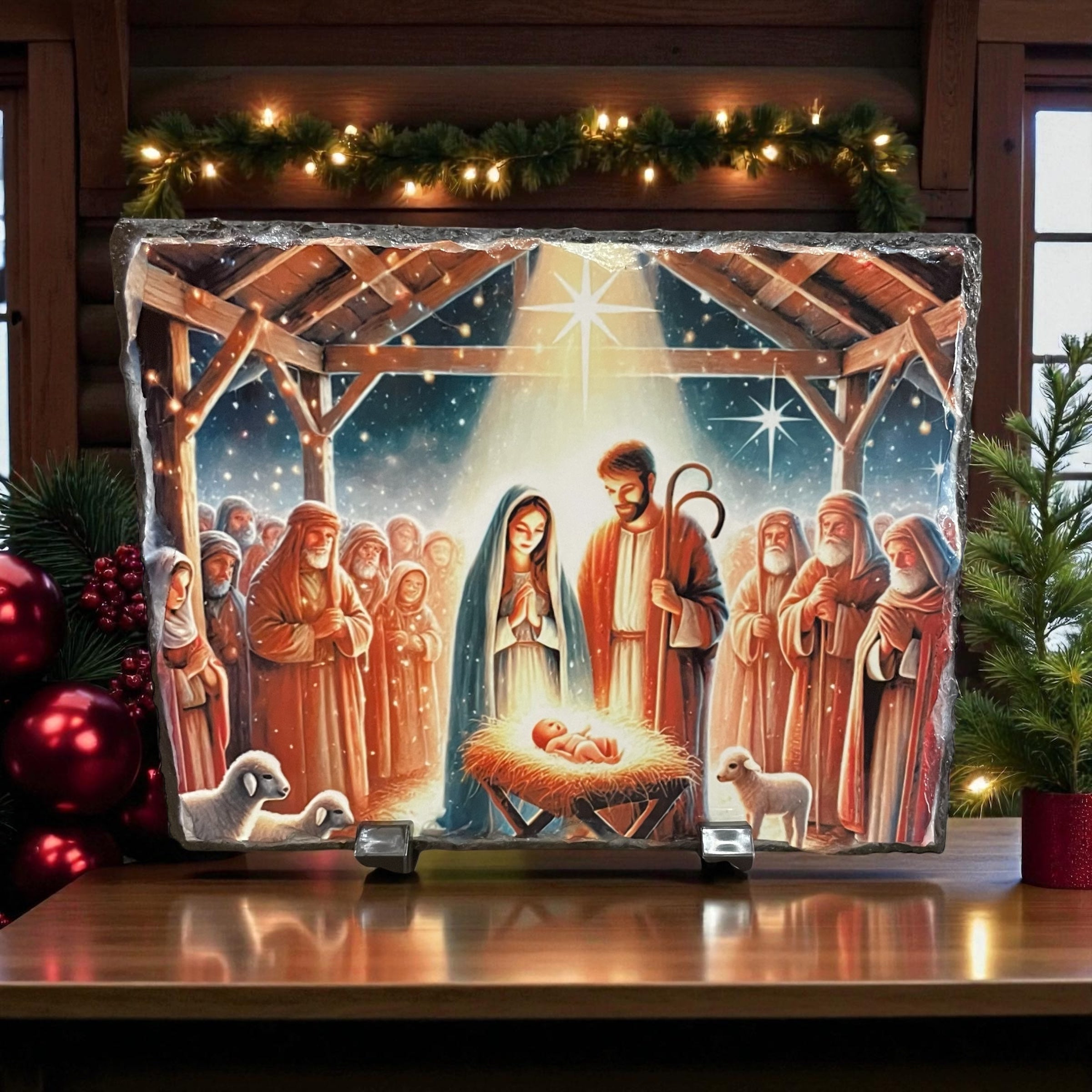 Nativity Scene #2n Slate