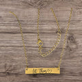 18" Horizontal Bar Necklace