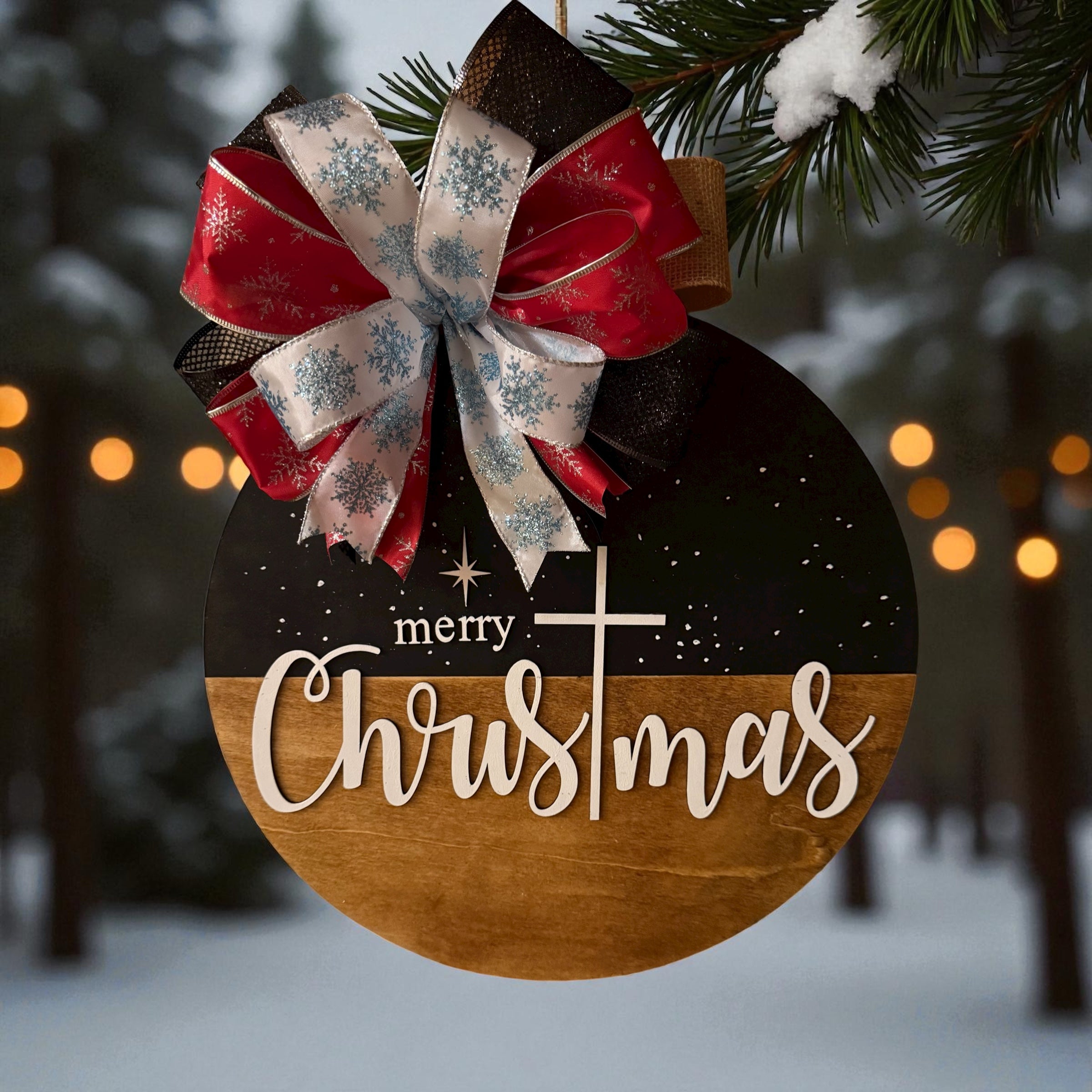 16" Christmas Door Hanger