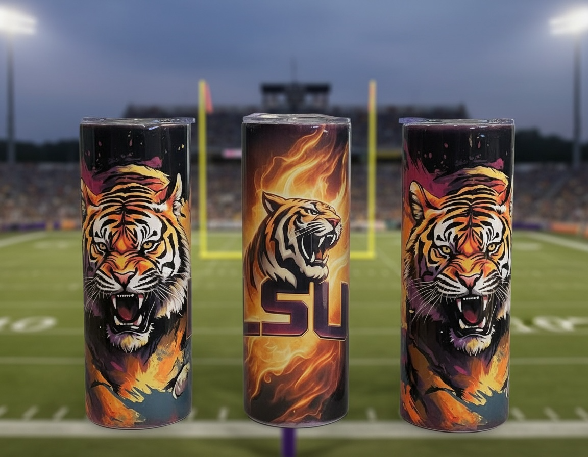 LSU 20oz Skinny Tumblers